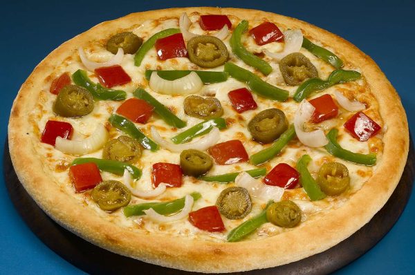 veggie cheese pizza